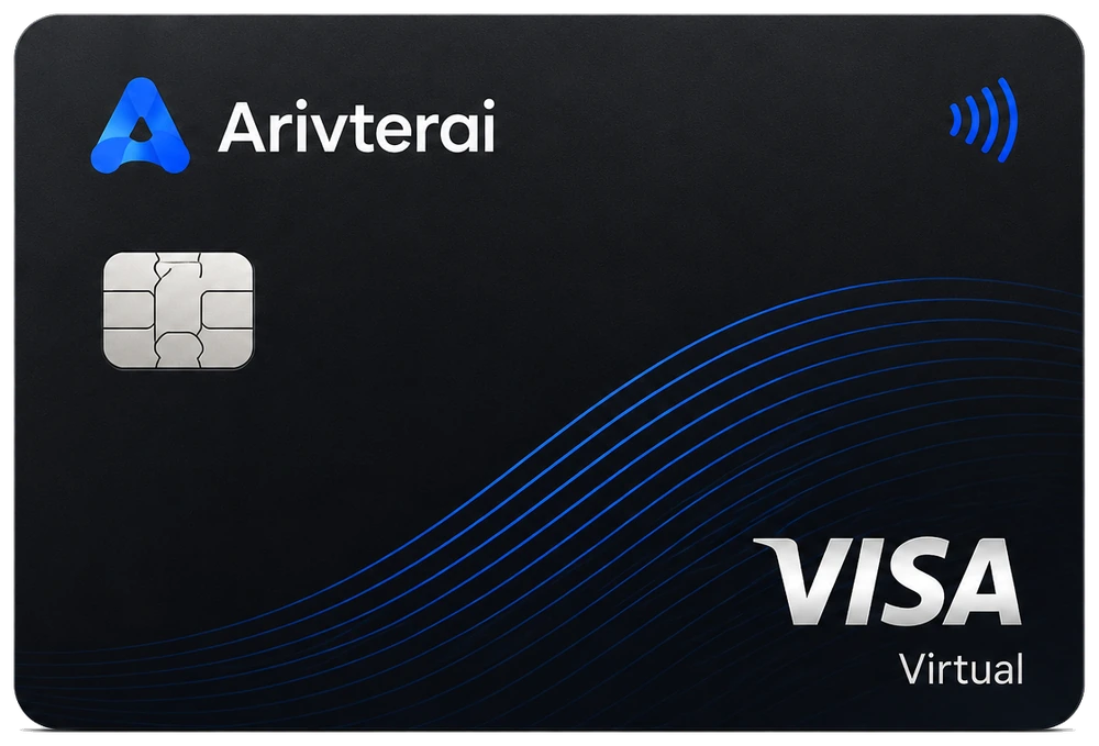 Arivterai virtual Visa card