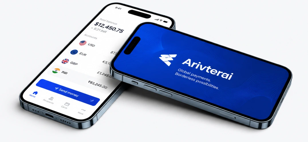 The Arivterai app shown on two phones